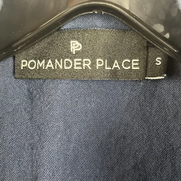 Pomader place blue sleeveless dress Dutton - Picture 4 of 6